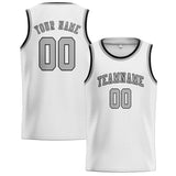 Custom White & Gray Colors Design Sports Basketball Jersey