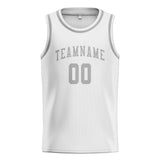 Custom White & Gray Colors Design Sports Basketball Jersey