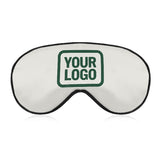 Custom White Green Sleep Mask