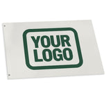 Custom White Green Flag