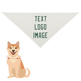 Custom White Green Pet Scarf