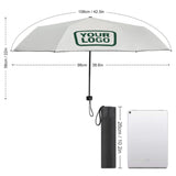 Custom White Green Automatic Umbrella