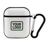 Custom White Dark Green AirPods Case