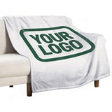 Custom White Green Blanket