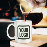 Custom White Dark Green Mug