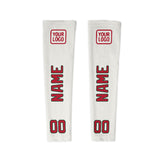 Custom White Red Arm Sleeve