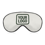 Custom White Dark Green Sleep Mask