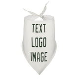 Custom White Dark Green Pet Scarf