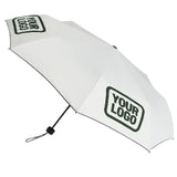 Custom White Dark Green Automatic Umbrella