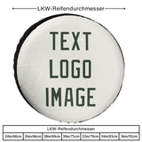 Custom White Dark Green Truck Tires