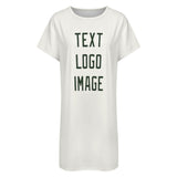 Custom White Dark Green Nachthemd