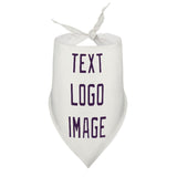 Custom White Purple Pet Scarf