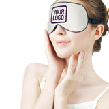 Custom White Purple Sleep Mask