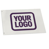 Custom White Purple Flag