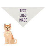 Custom White Purple Pet Scarf