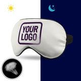 Custom White Purple Sleep Mask