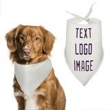 Custom White Purple Pet Scarf