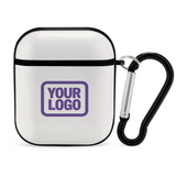 Custom White Light Purple AirPods Case