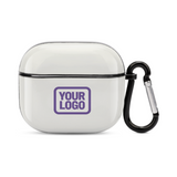 Custom White Light Purple AirPods Case (3rd Generation)