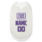 Custom White Light Purple Pet Vest