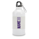 Custom White Light Purple Sports Bottle
