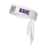 Custom White Light Purple Headband