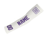 Custom White Light Purple Arm Sleeve