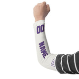 Custom White Light Purple Arm Sleeve