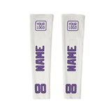 Custom White Light Purple Arm Sleeve