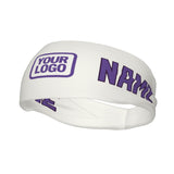 Custom White Light Purple Sports headband
