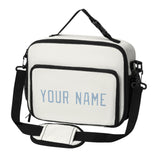 Custom White Light Blue Lunch Bag