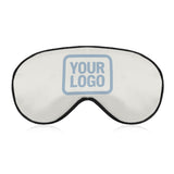 Custom White Light Blue Sleep Mask