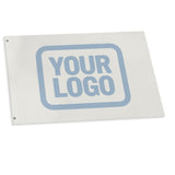 Custom White Light Blue Flag