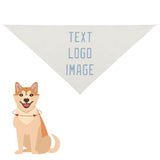 Custom White Light Blue Pet Scarf