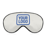 Custom White Sky Blue Sleep Mask