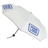 Custom White Sky Blue Automatic Umbrella