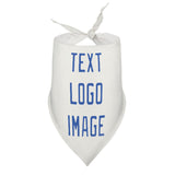 Custom White Sky Blue Pet Scarf