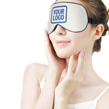 Custom White Sky Blue Sleep Mask