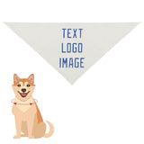 Custom White Sky Blue Pet Scarf