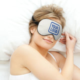 Custom White Sky Blue Sleep Mask