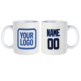 Custom White Navy Mug