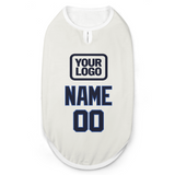 Custom White Navy Pet Vest