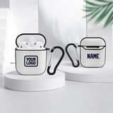 Custom White Navy AirPods Case