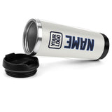 Custom White Navy Stainless Steel Water Cup