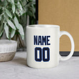 Custom White Navy Mug
