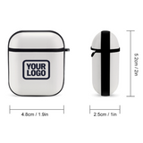 Custom White Navy AirPods Case