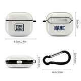 Custom White Navy AirPods Case (3rd Generation)