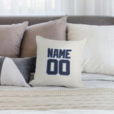 Custom White Navy Pillowcase