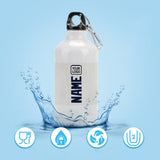 Custom White Navy Sports Bottle