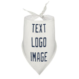 Custom White Blue Pet Scarf